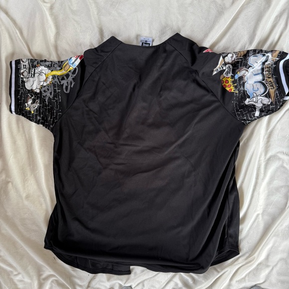 GTL4 Men’s baseball style jersey NWT XL Multi graphics primary black - Picture 7 of 8